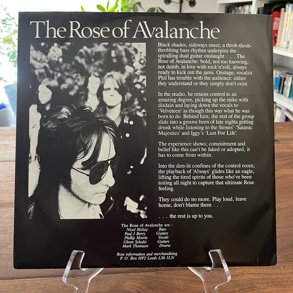 The Rose Of Avalanche Always There Vinyl LP 1986 Fire Records LP7 U.K. - Picture 7 of 9